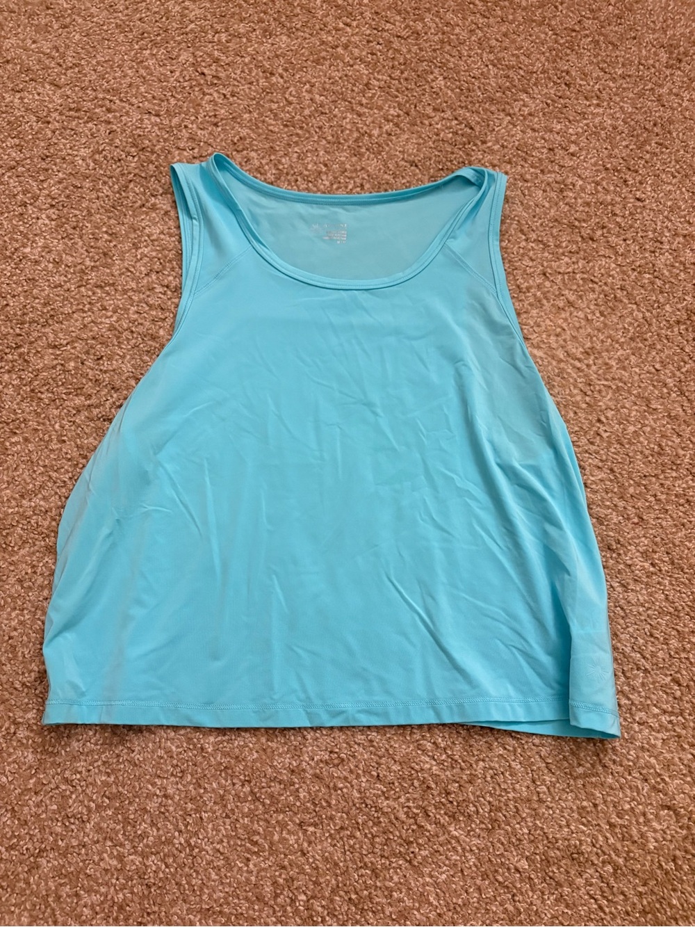 aerie Turquoise Scoop Neck Tank Top